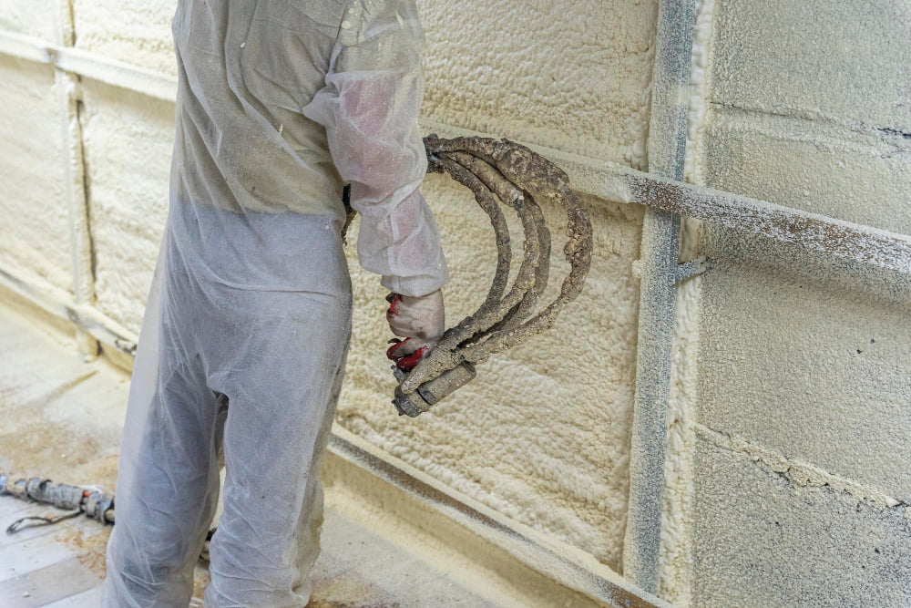 Spray foam insulation Metal Building